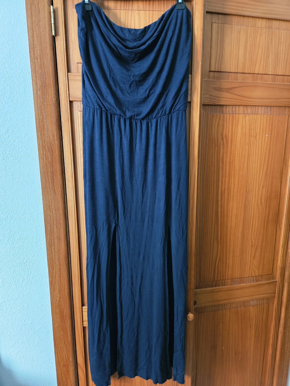 Classic Navy Strapless Maxi Dress - Elegant Women's Summer Dress